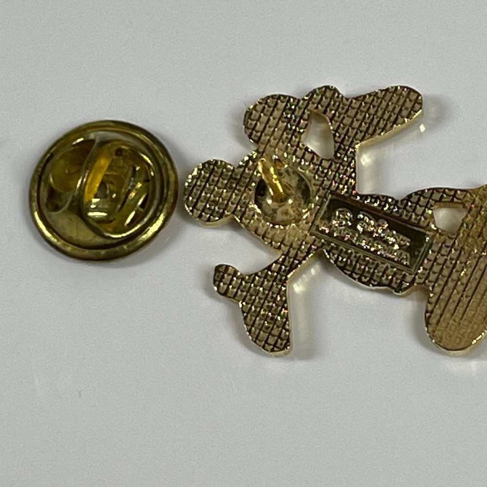 Disney Mickey Mouse Enamel Pin Unisex Gold Tone Classic Pose Collectible - Picture 3 of 7